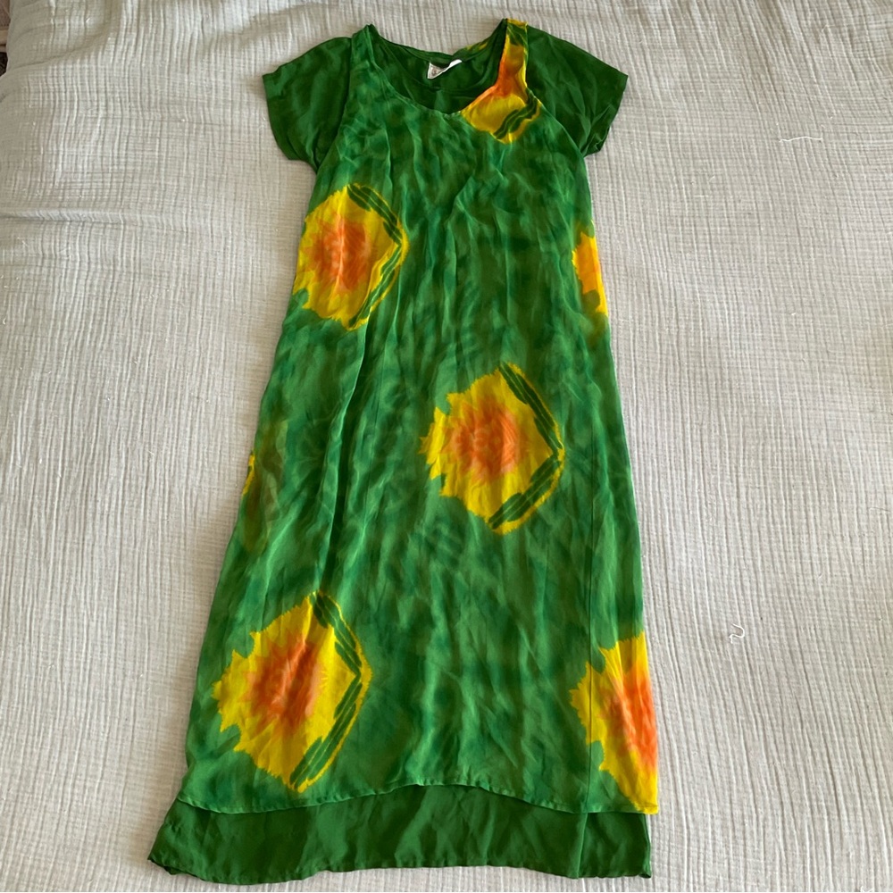 Vintage Green Maxi Dress